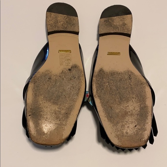 GUCCI Marmont Patent Leather Slipper Mules Slides - Picture 4 of 5